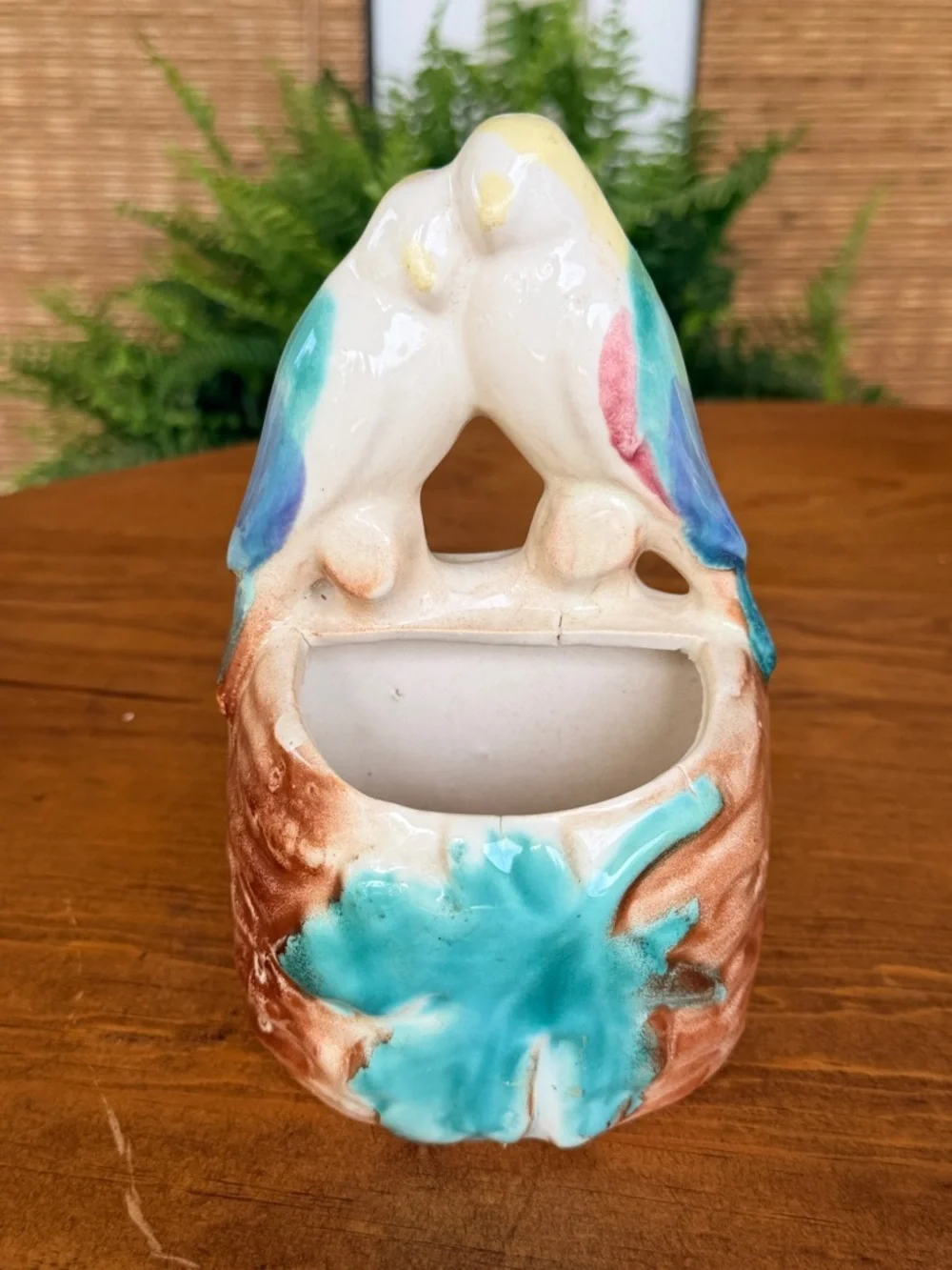 Vintage Love Birds Planter